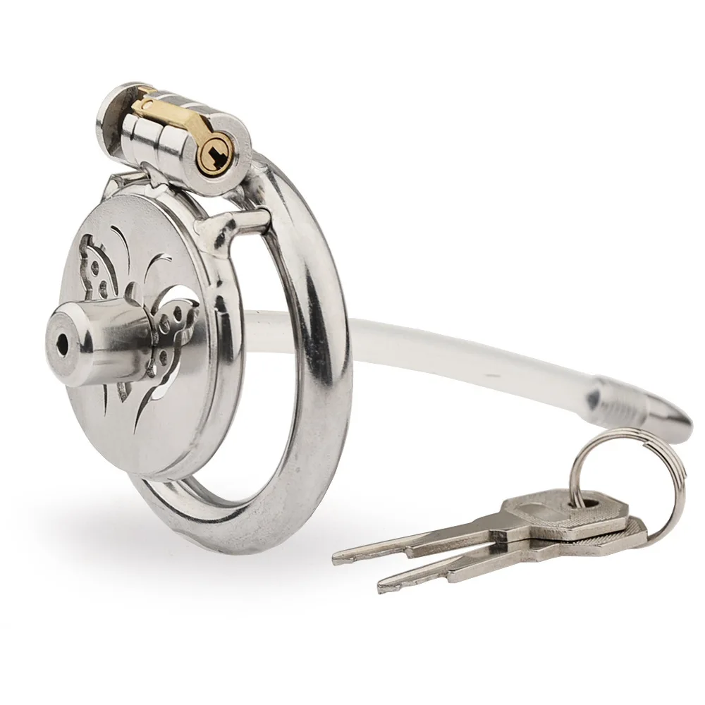 Butterfly Chastity Lock CB New Chastity Lock Male CB Chastity Lock Nail Piercing SM Male Stainless Steel Cage Bird Cage