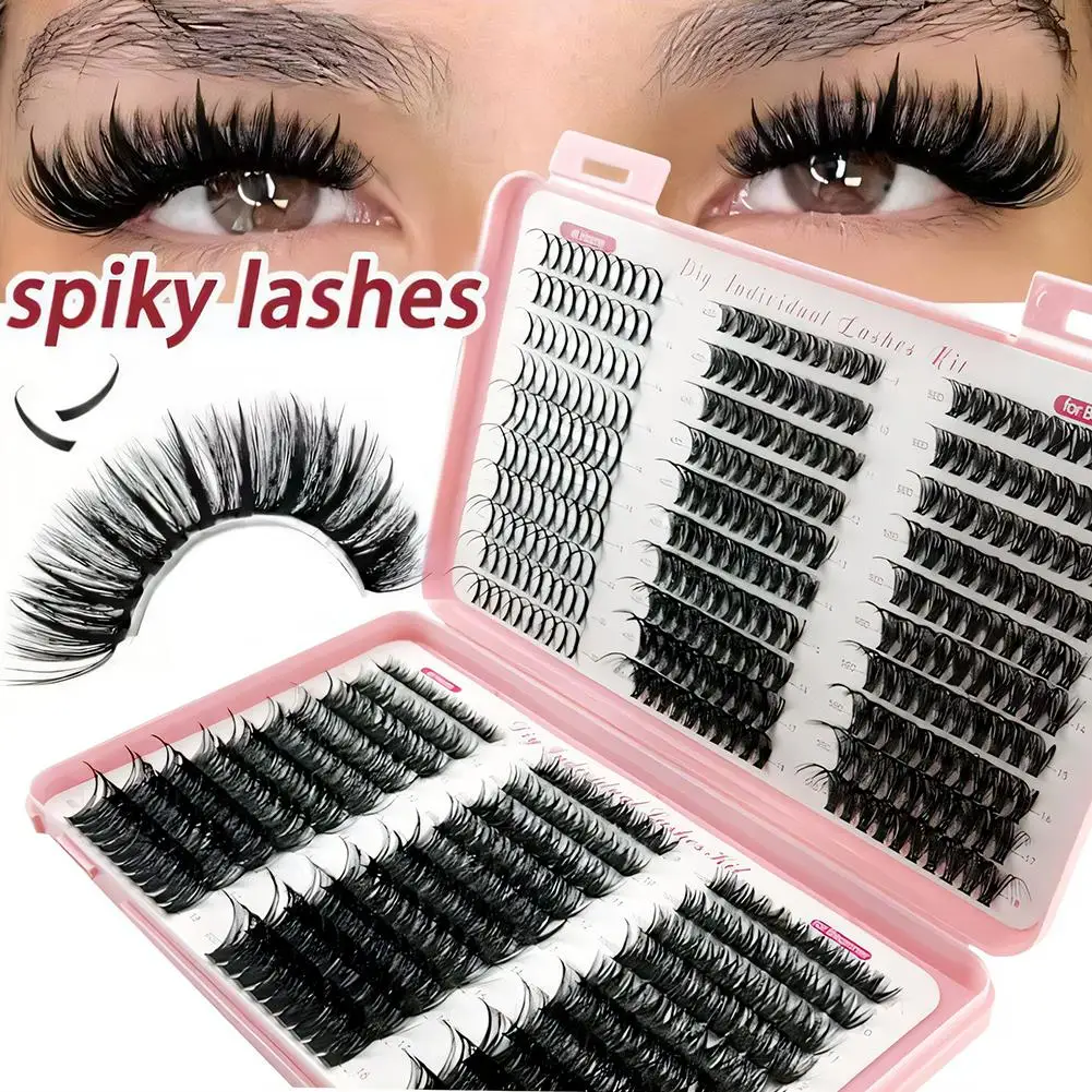 Kit d'extensions de cils à faire soi-même, faux-cils segmentés, grappes de cils naturels, 6 Styles individuels, Kit de cils, Cluste de Volume S7U8