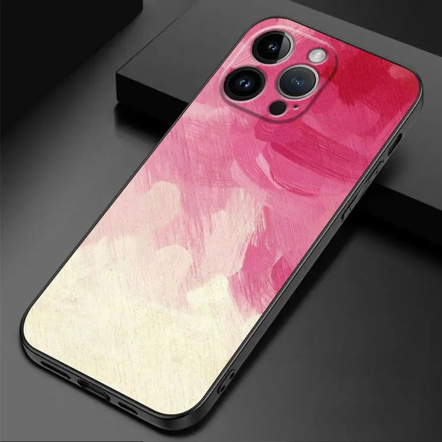 Color Oil Painting Style Cover Phone Case for iPhone 16 14 13 15 Pro Max 11 Pro 12 Mini SE X XS Max XR 7 8 TPU Soft image 6