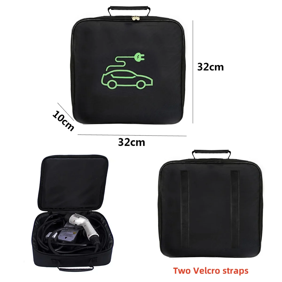 For Tesla Model 3 Highland 2024 Model 3 Y S X Electric Vehicle Charger Storage Bag Waterproof Fireproof Charging Cable Storage