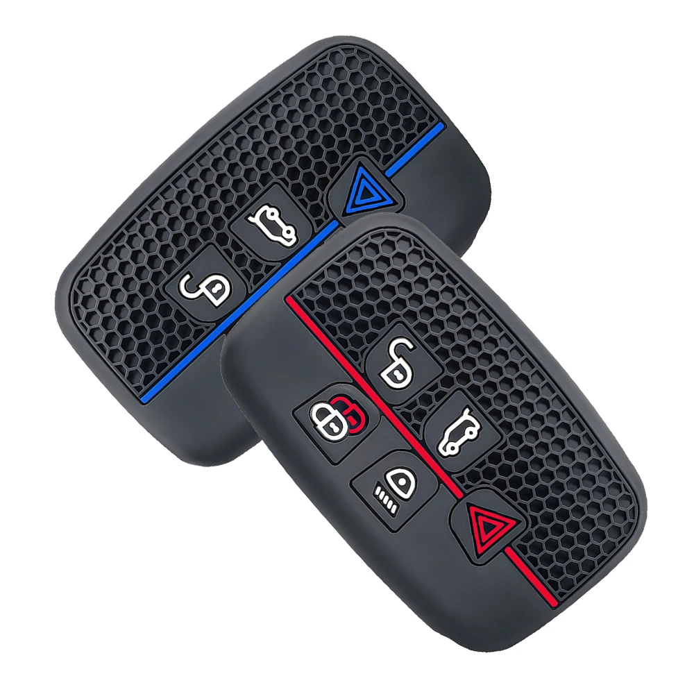 1PC 5 Button Car Key Case Shell Cover Fob For Land Rover Range Rover Evoque Sport Freelander Discovery Velar For Jaguar XE XF XJ