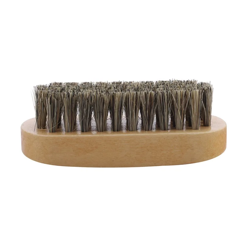 Horsehair Shoe Brush Polish Natural Leather Real Horse Hair Soft Polishing Tool Bootpolish Cleaning Brush For Suede Nubuck Boot