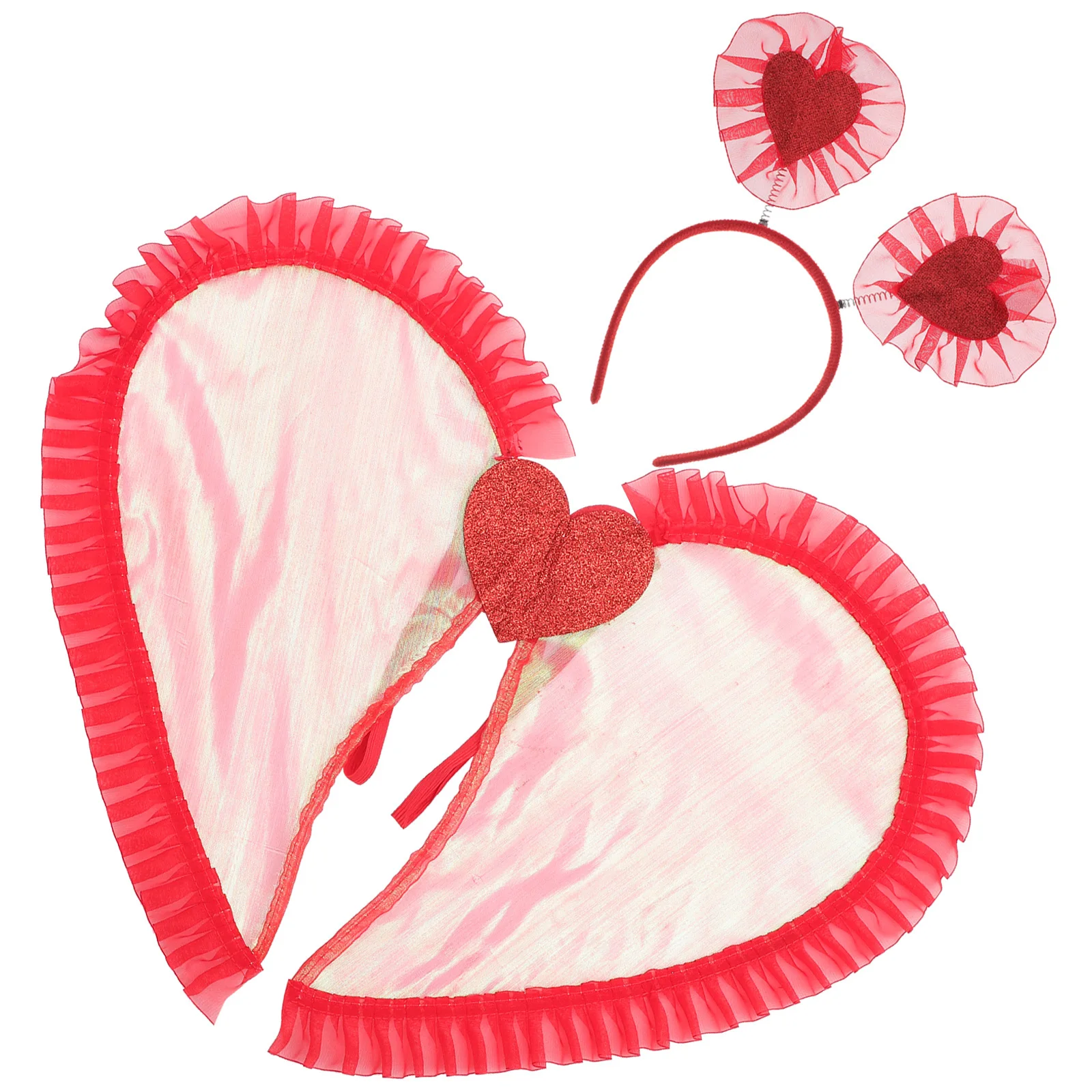 1 set 1 set Kids Prop Cosplay Angel White Fairy Wing voor meisjes Halloween Party Accessoires Angel Kostuum Props Wing voor kinderen