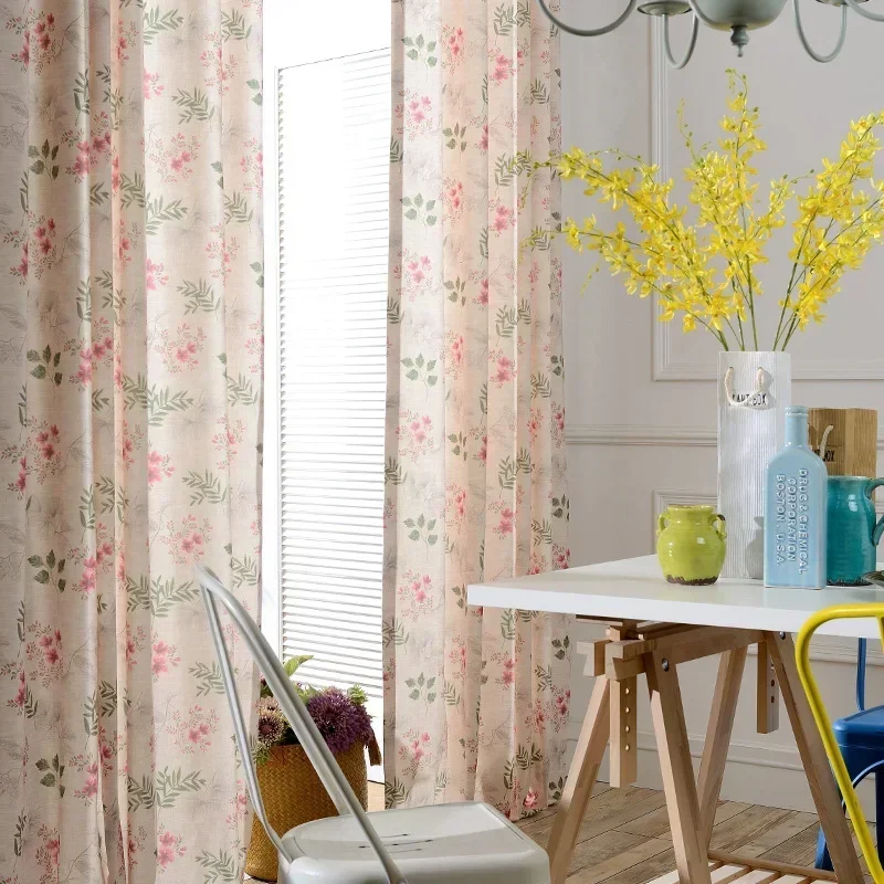

2025 Door Curtain 1PC Modern Simple Polyester-cotton Gorgeous, Exquisite, Romantic Printed Curtains For Living Room And Bedroom