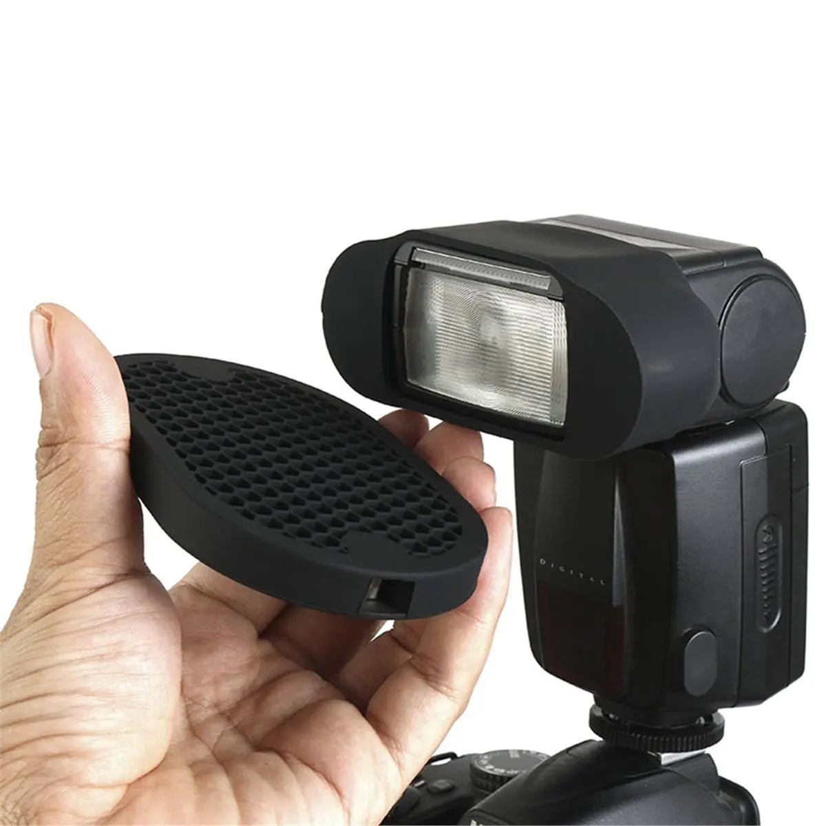 

【24H-SALE!】Magnetic Flash Speedlight Honeycomb Grid Kit Gel Band 9Pcs Filters Flash Accessories As MagMod for Canon/Nikon/Godox