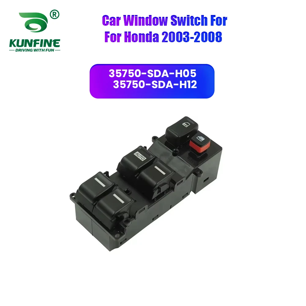 

Кнопка управления стеклоподъемником передней левой двери для Honda 2003-2016, артикул. 35750-SDA-H05 / 35750-SDA-H12