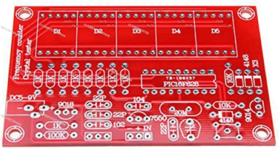 New 1Hz-50MHz Frequency Counter Kit DIY Module Board for Oscillator Digital Crystal Measure Frequency Meter Tester  Accessories