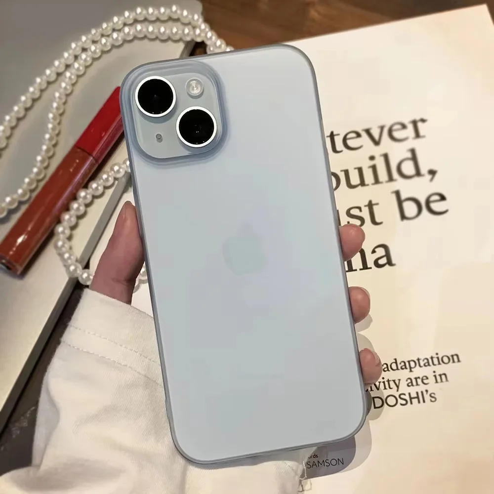 Candy Farbe Weiche Matte Transparente Telefon Fall Für iPhone 16 15 14 13 12 11 Pro Max 16 Plus stoßfest Silikon Zurück Funda Abdeckung
