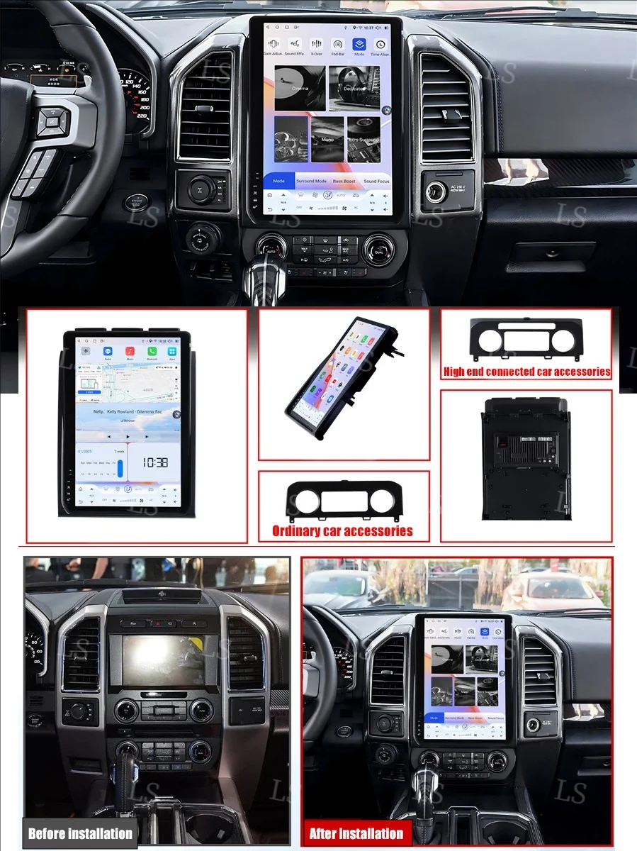 

14.5 Inch Android 8+128GB For Ford F150 Raptor 2009-2014 Car GPS Navigation Multimedia Player Radio Tape Headunit