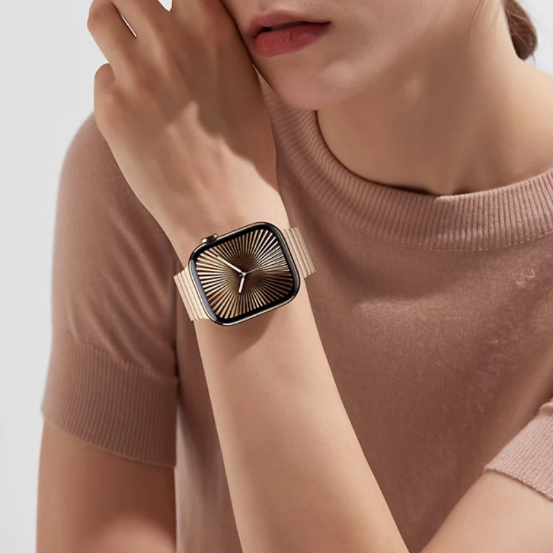 سوار تيتانيوم فاخر لساعة أبل الترا 2 الفرقة 49 مللي متر 45 مللي متر 44 مللي متر 46 مللي متر حزام الأعمال لسلسلة IWatch 10 9 8 7 6 5 4 Se 3 2