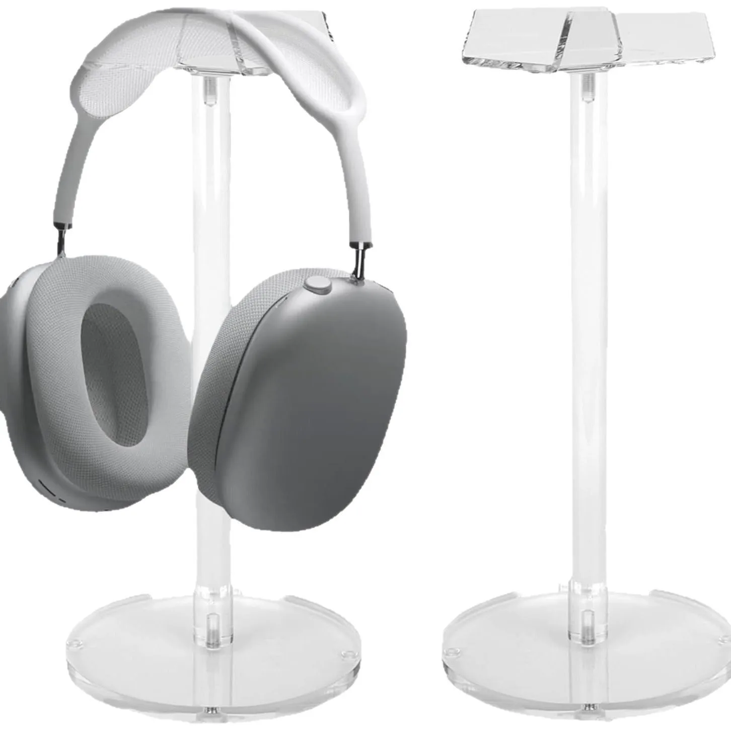 Universal Headphone Stand Acrylic Headset Holder for Gaming Earphone Desktop Headphones Support Holder