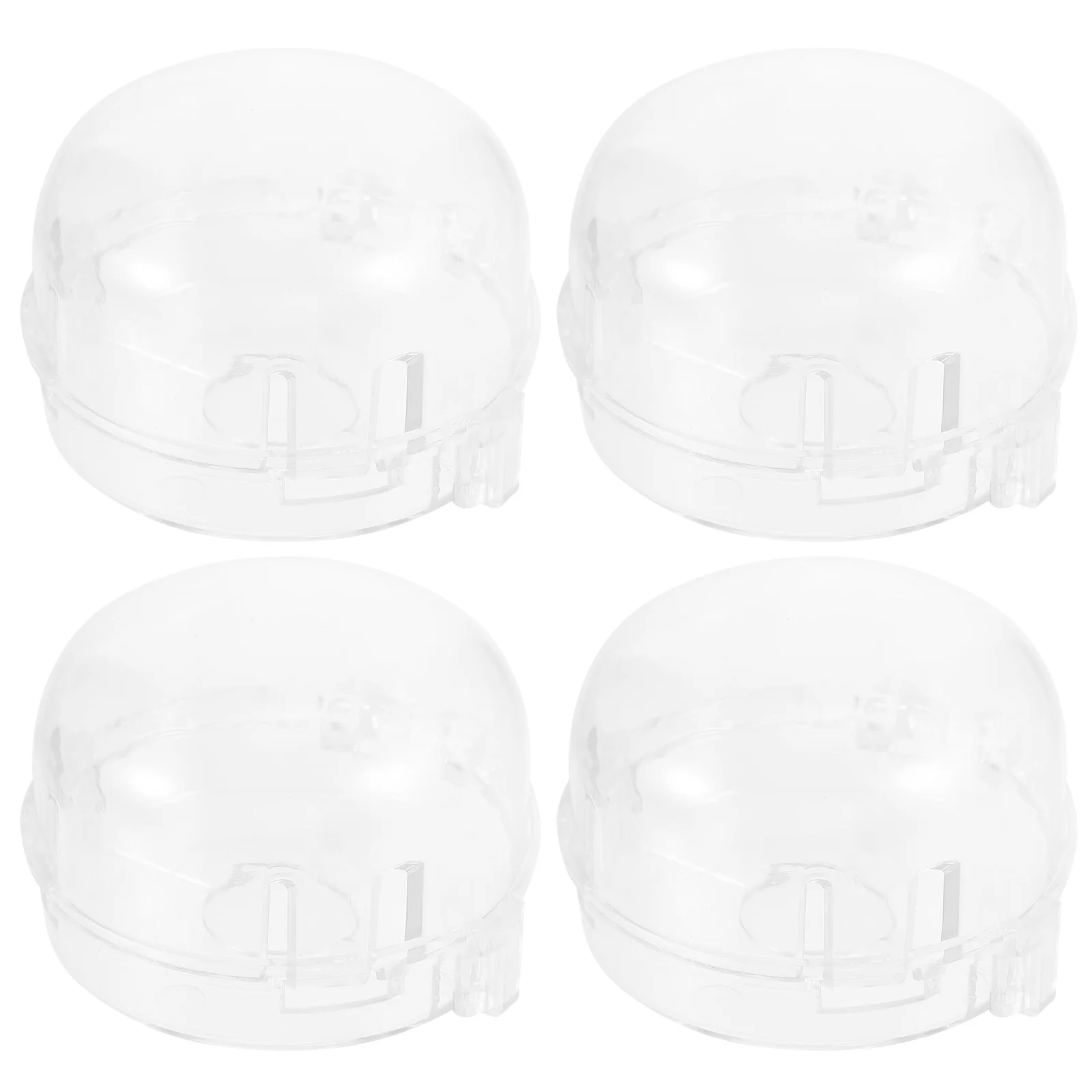 4 pçs capa de botão de fogão de segurança infantil claro resistente ao calor protetor de fogão a gás cozinha guarda de segurança capa de botão de fogão