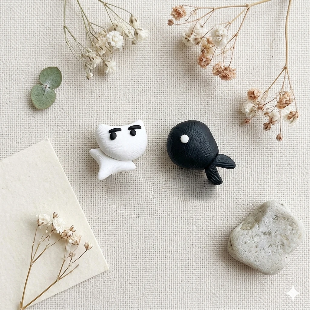 100% Handmade Polymer Clay Cute Cat Fish Stud Earrings For Girls Kids Fashion Jewelry Women Cartoon 3D Animal Earrings Gift