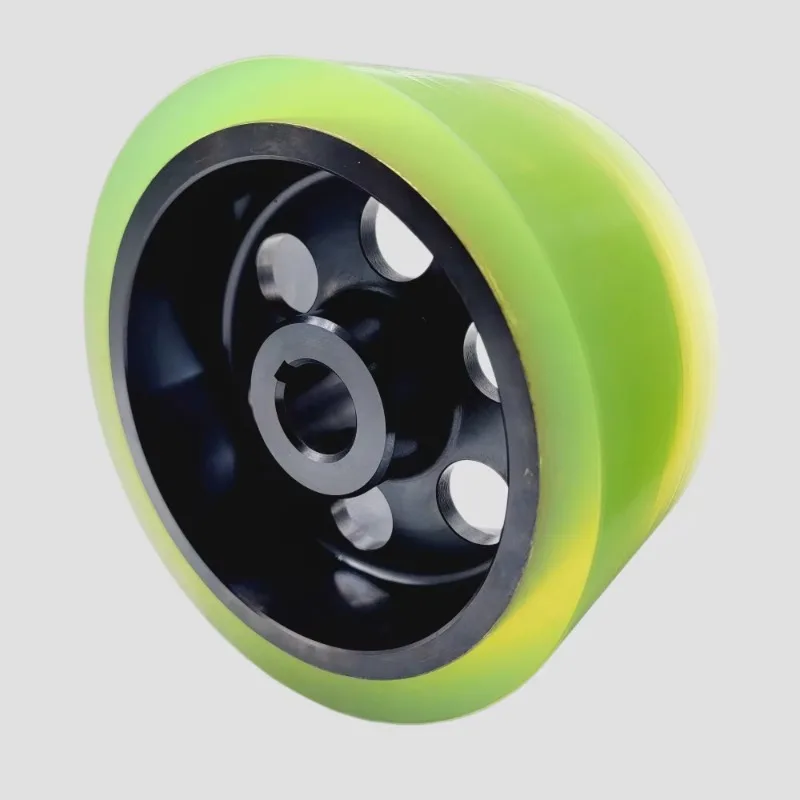 Manufacture custom size heavy duty solid polyurethane drive wheel small 1 inch 2 inch heavy duty polyurethane feed drive wheel