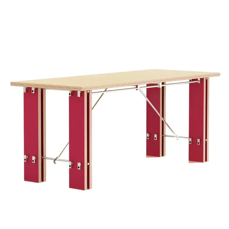 Log wind computer desk designer solid wood ocean board desk minimalist optical axis conference table