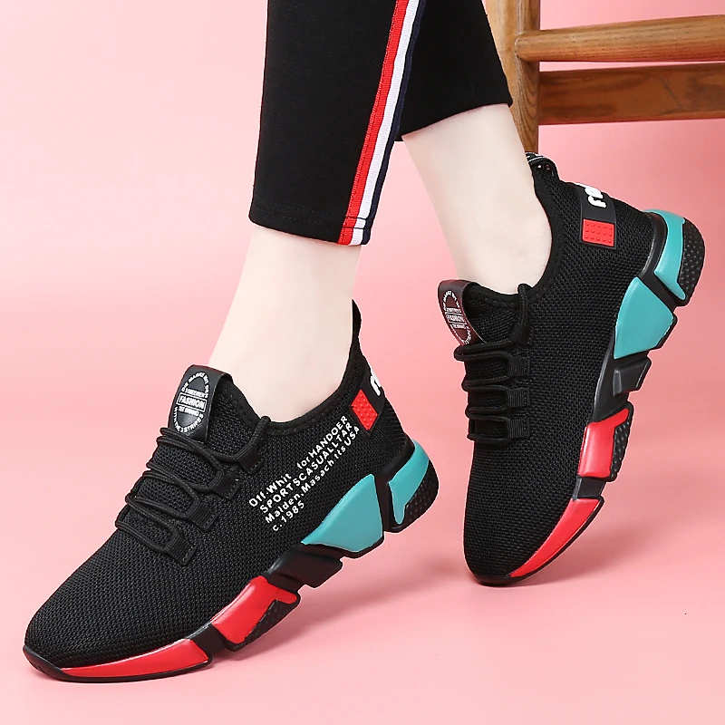 Elevated walking shoes Mesh breathable casual shoes Women's sports running shoes 921