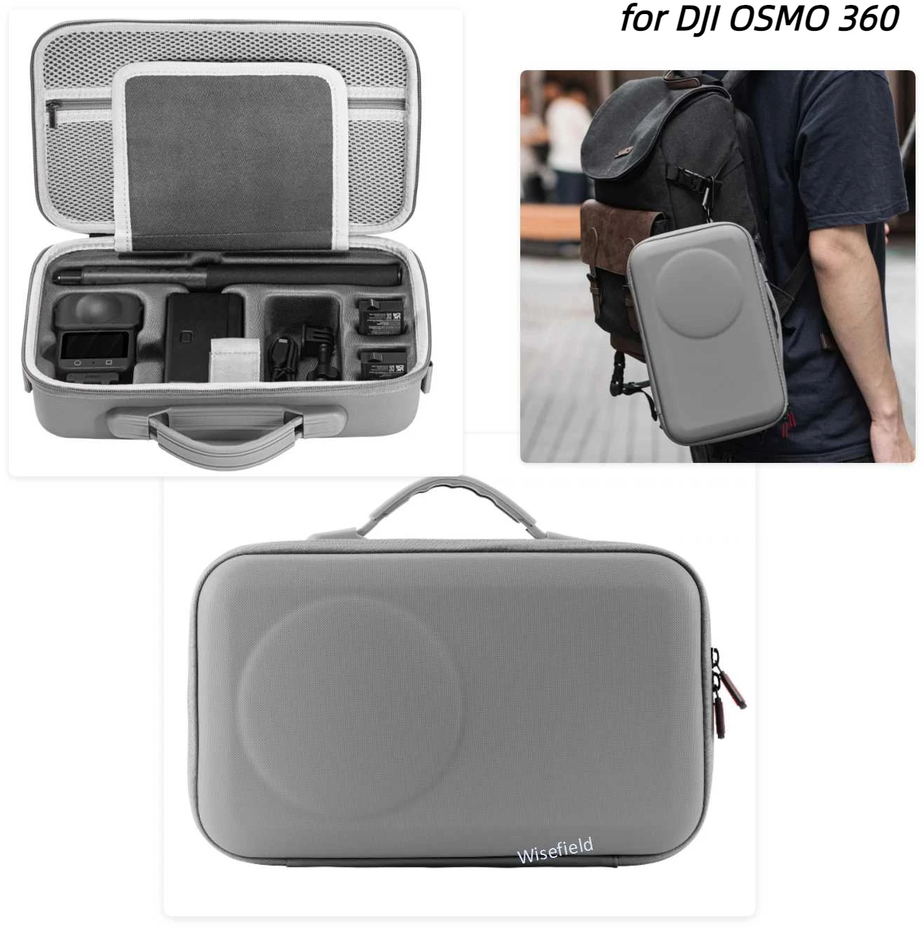 

Handbag Carrying Case for DJI OSMO 360 panoramic camera large capacity storage bag