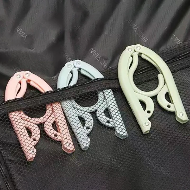 1PC Multi-functional Plastic Clothes Hanger Travel Space Saving Foldable Hanger Creative Clothes Rack Children Baby Hanger