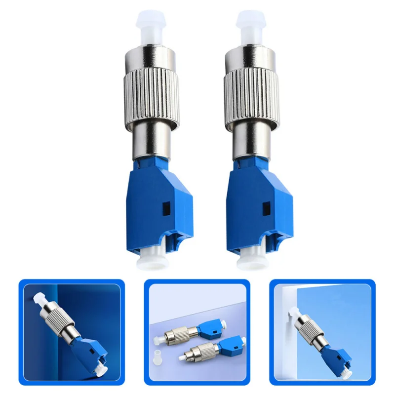 Z 2 Pcs Fiber Optic Conversion Connector Light Adapter Cable Coupler/connector