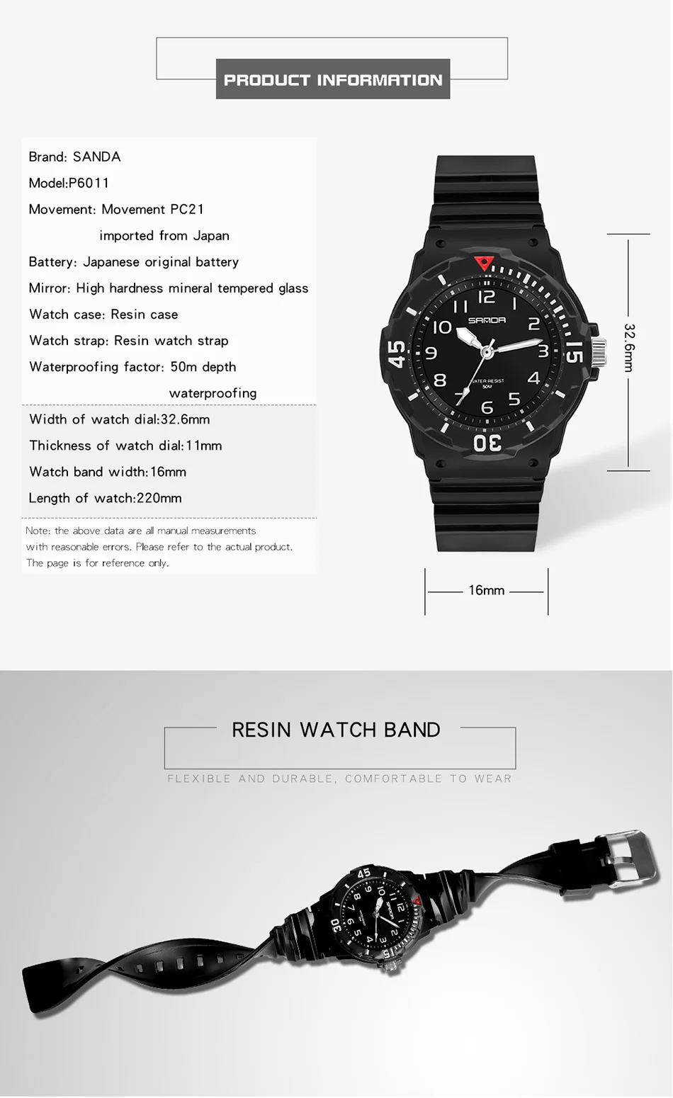 SANDA 6011 Fashion Trend Ladies Watch 2024 New Casual Womens Clock Luminous Hands Waterproof Wristwatches Mujer Quartz Reloj