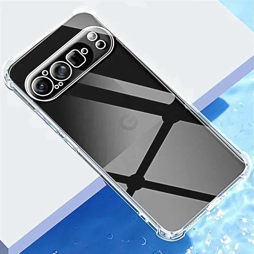 Funda de teléfono transparente para Google 9 Pro, funda protectora trasera para cámara para Google Pixel 8 7 6 Pro A 9pro 7a Clera, carcasa suave de TPU