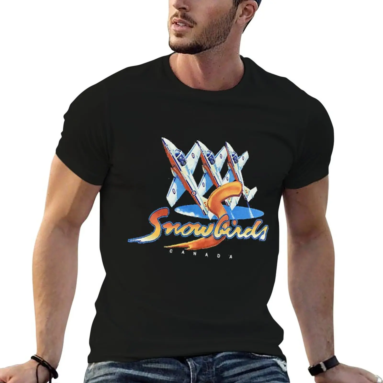 Royal Canadian Air Force Snowbirds T-Shirt Ultra Soft Breathable Tee Top