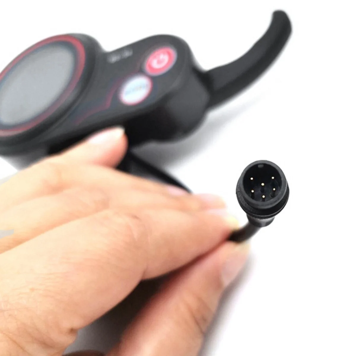 RISE LT01 Display Thumb Throttle+Ignition Lock Key Long Cable for Kaabo Mantis 8/10/Wolf WarriorX/Wolf Warrior11 E Scooter