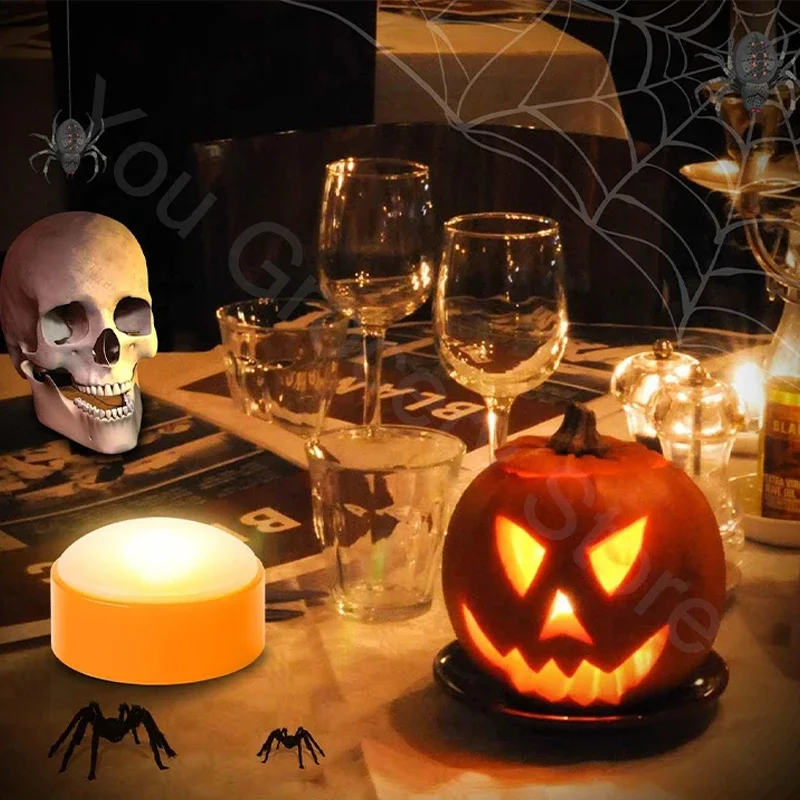2pc Halloween LED Pumpkin Battery Operated Orange Pumpkin With Timer And Dragon Night Light Star Projector Night Light for Kids