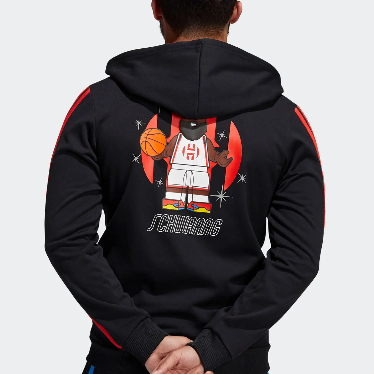 سترة أديداس الأصلية لكرة السلة للرجال بغطاء للرأس H51239