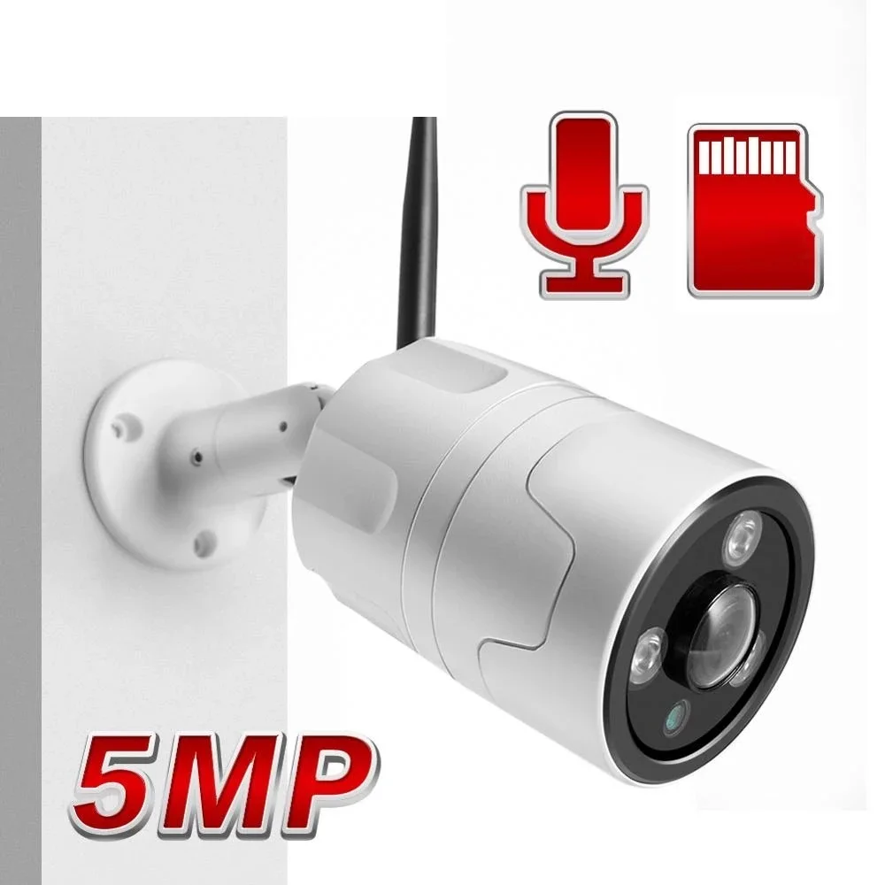 Go! HD 1080P 5MP Bullet IP Camera WIFI Wireless Security CCTV Camera Fisheye Lens 180 Degrees View IR 20M Outdoor P2P APP