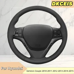 Car Steering Wheel Cover Faux Leather For Hyundai Genesis Coupe 2010 2011 2012 2013 2014 2015 2016 Steering Wheel Braiding Cover