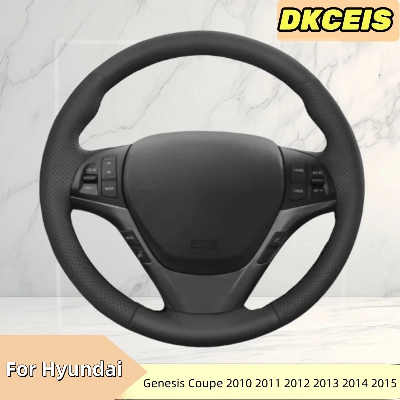 Car Steering Wheel Cover Faux Leather For Hyundai Genesis Coupe 2010 2011 2012 2013 2014 2015 2016 Steering Wheel Braiding Cover