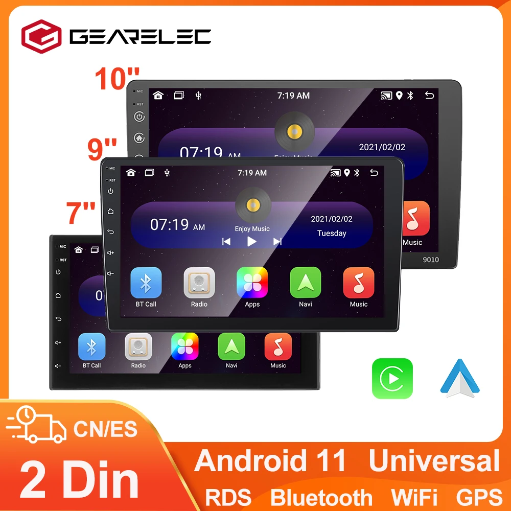 

Android 10.1 Car Radio Autoradio 2 Din 7"/9"/10" Universal WIFI GPS Car Audio Multimedia Player For Nissan Toyota Kia