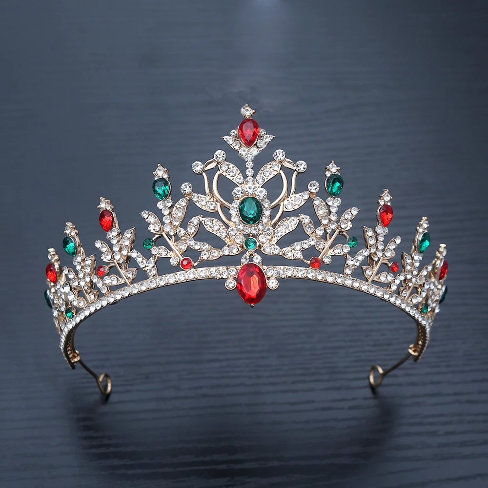 1pc Vintage Inspired Gemstones Rhinestones Hair Crown Ornate Royal Design Perfect Holiday Elegance Pageant Worthy Statements