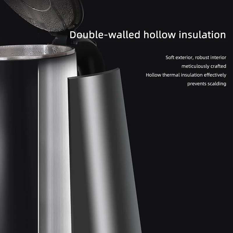 Hervidor eléctrico de 1,6 L, hervidor termostático de gran capacidad, tetera automática de preservación del calor, olla saludable con revestimiento de acero inoxidable 304