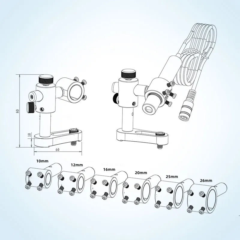 Lasermoduleheatdissipationbracket LaserFixing Bracket Adjustable bracketPowerful Magnet Bracket 2 Axis 3 Axis Universal Optional