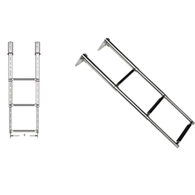 for Marine Swimming Platform Stainless Steel Telescopic Diving Ladder Wholesale Custom