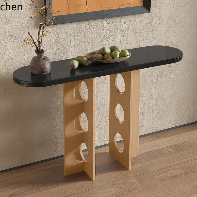 Z1  new Chinese solid wood hollow entrance  Modern entrance entrance cabinet Display table End view table Supply table