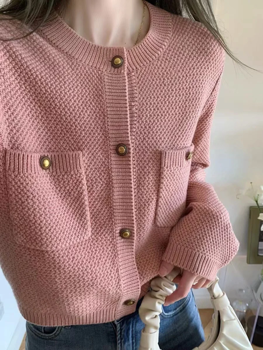 2023 Ladies cardigan loose fashion knitwear spring and autumn clothes for women Korean fashion sweater knitwears