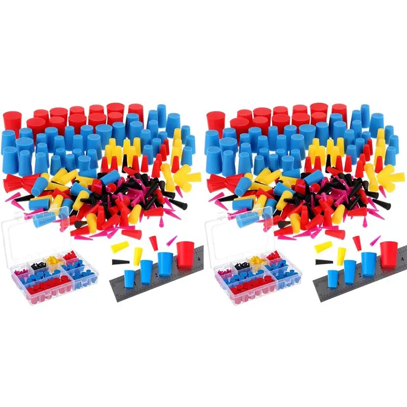 500pcs-8-sizes-silicone-cone-plug-kit-powder-coating-kit-air-conditioner-drain-cone-plug-for-powder-coating-at64