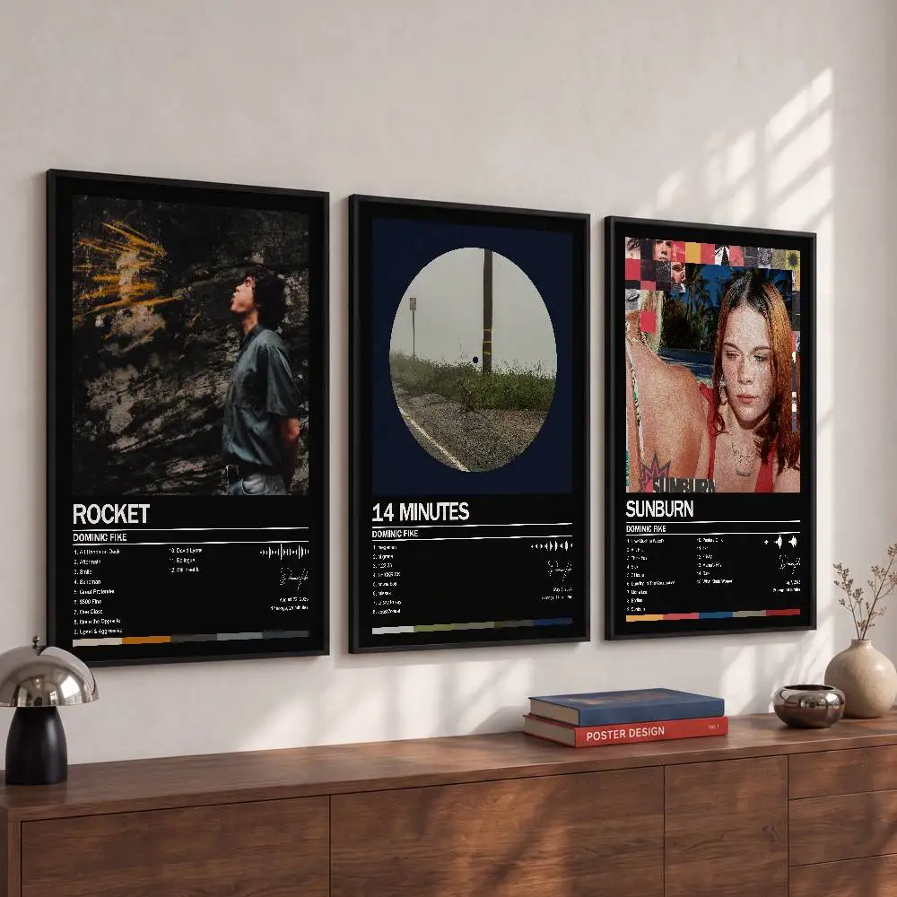 D-Dominic Fike Poster Album Art Cover Songs Rap Pop Singer Band Wall Waterproof Paper Sticker For Living Room Home Decor