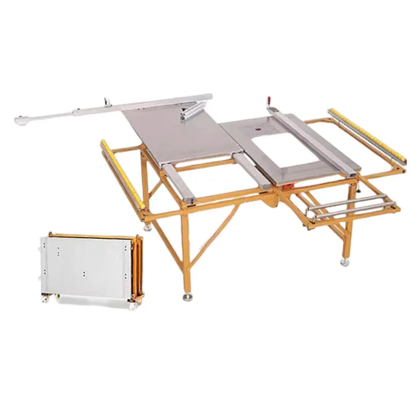 Stainless Steel Push Table Saw Dust-free Female Saw Double Invisible Guide Rail Folding Push And Pull Woodworking