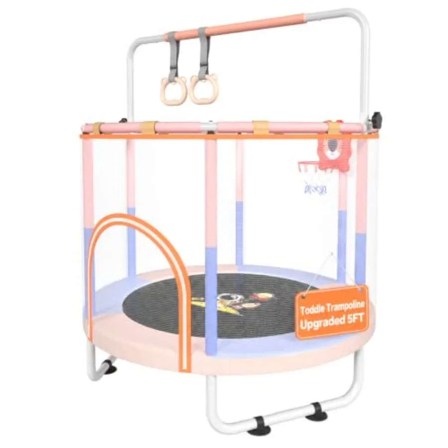 Indoor And Outdoor Use, Steel Frame With Polypropylene Mat, Blue And Black, ASTM-Certified Safety Enclosure For Toddlers Aged 2