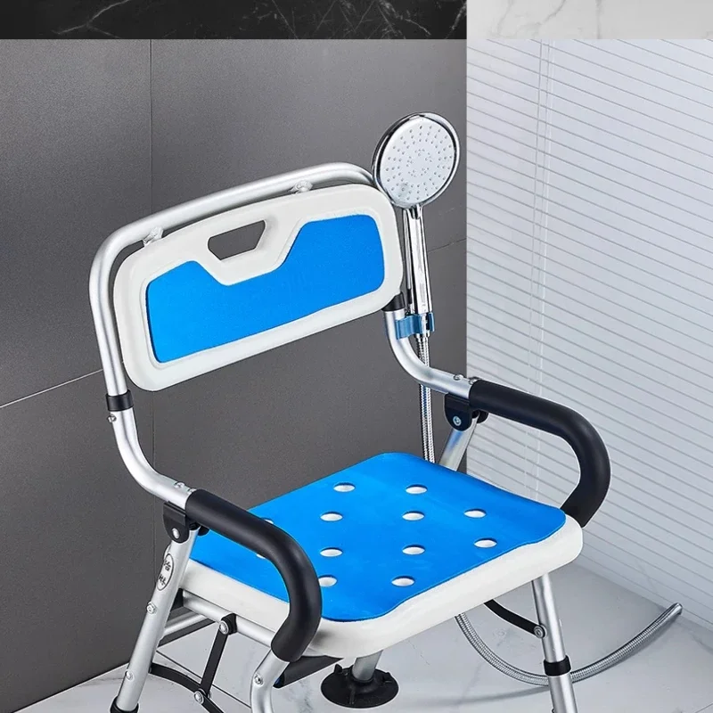 Foldable Chair Stool With Backrest Fishing Folding Toilet Wc Tabouret Toilette Dining Chairs Platform Small Animal Hocker Shower