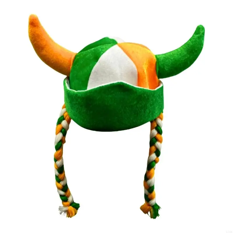 Horn Plaits Party Hat for Stage Show Wear and Photo Props Y166