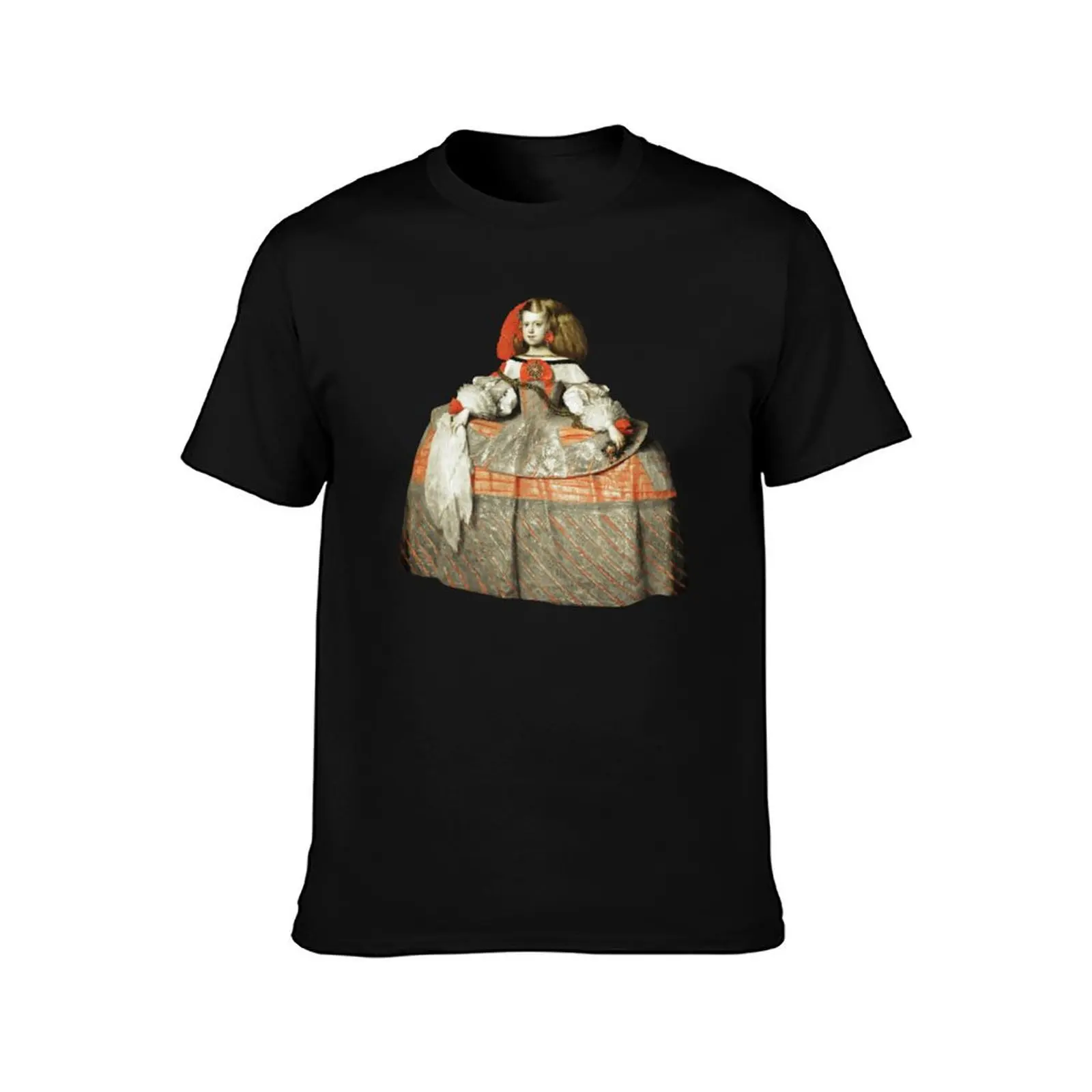 Diego Velázquez - Infanta Margarita Teresa in a Pink Dress T-Shirt Classic Crew Neck Cotton T-Shirt