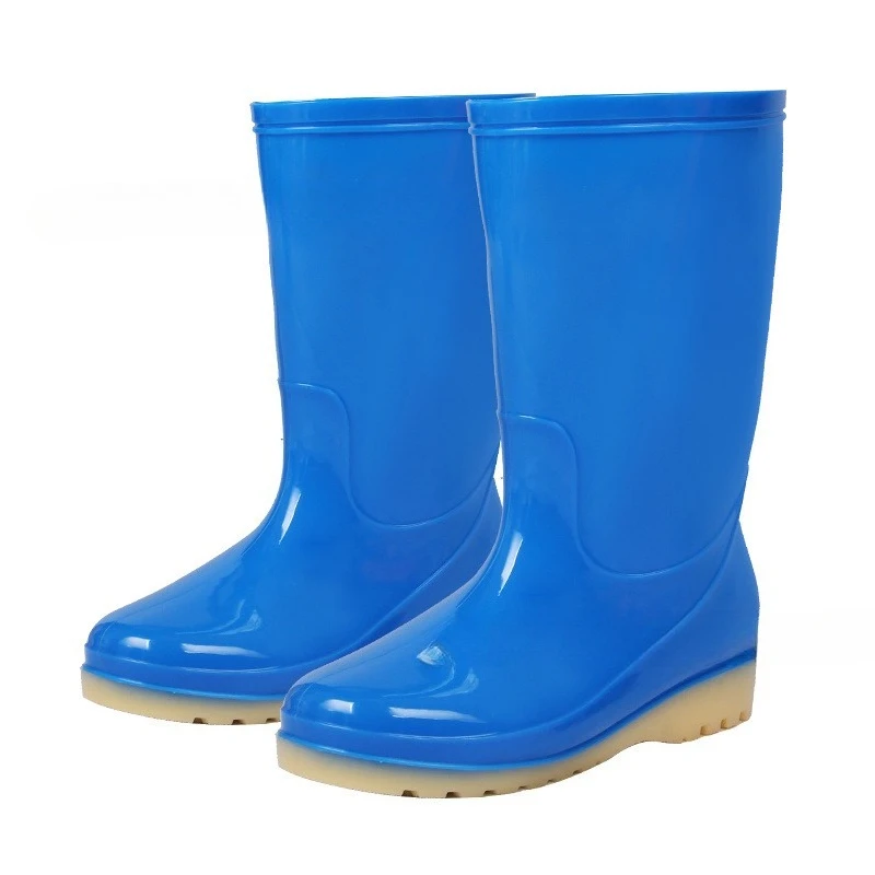 

Rain Shoes Women's Tall Rain Boots Adult Fashion Mid-calf Water Shoes Non-slip Work Outer Wear Waterproof Sea Long Rubber Shoes