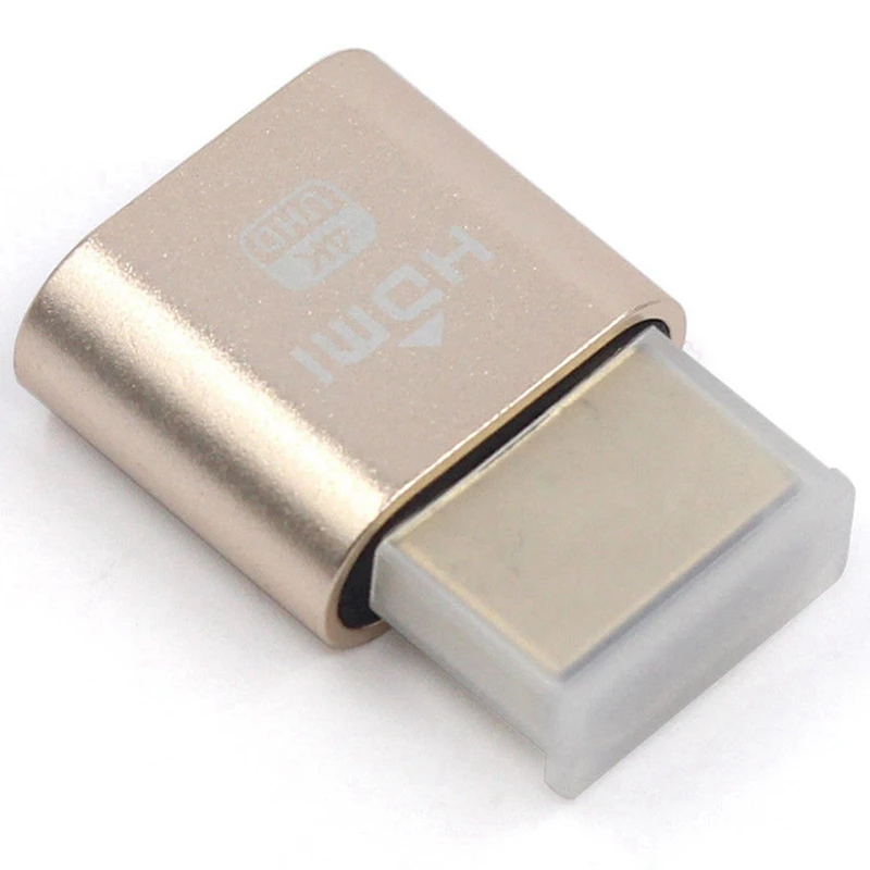 5X อะแดปเตอร์แสดงผลเสมือน VGA HDMI DDC EDID ปลั๊กหุ่นจำลองการแสดงผล1920X1080แผ่นล็อค