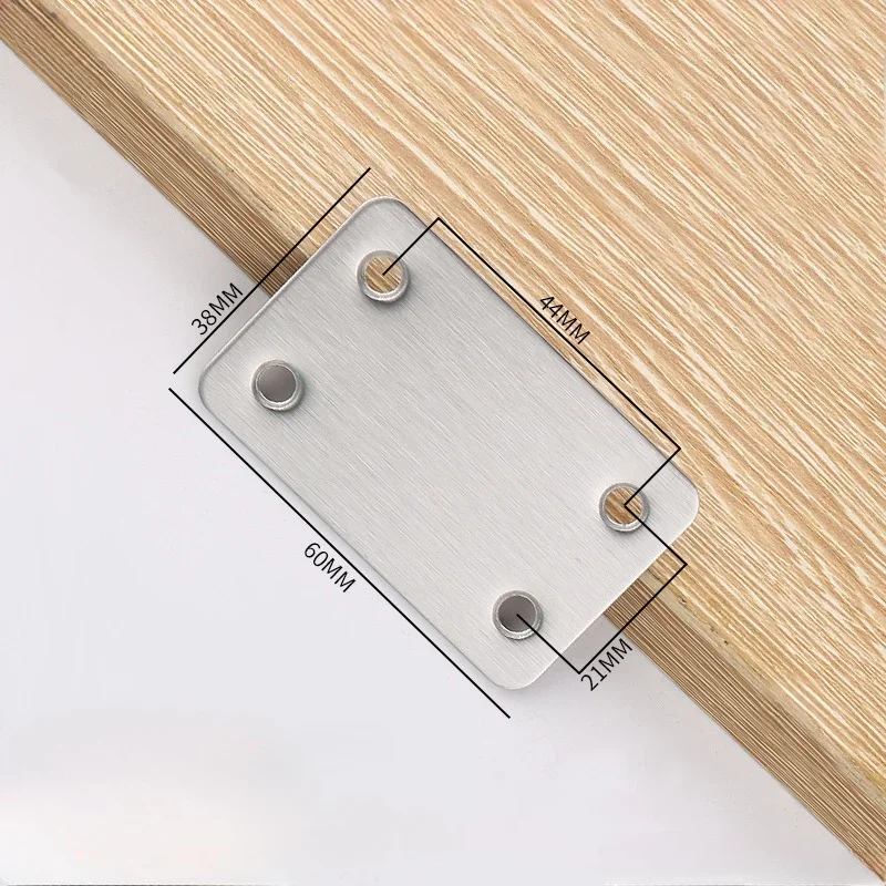 10Pcs Stainless Steel Angle Code Fixing Bracket Iron Plate for Furniture Quick Links With screw