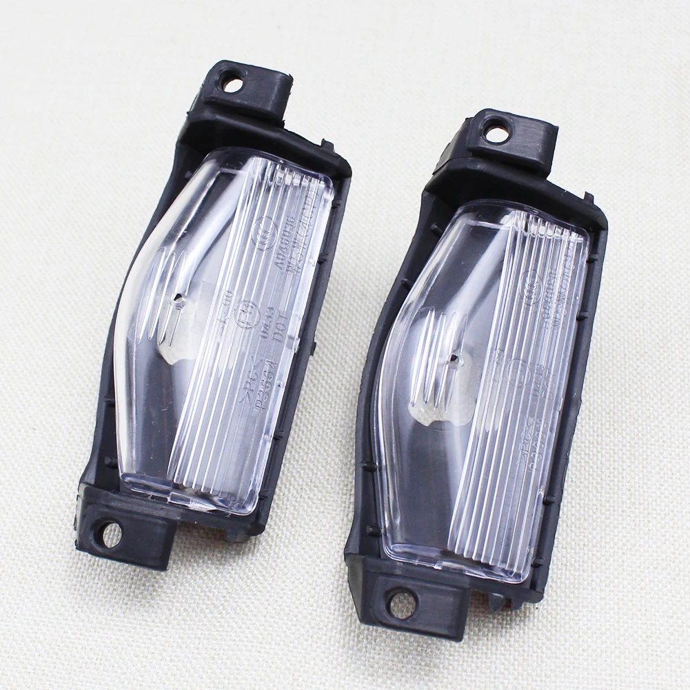 

KUMMYY 2PCS Car License Plate Lamp Light Shell Cover For Mazda 2 3 M2 M3 2011-2013